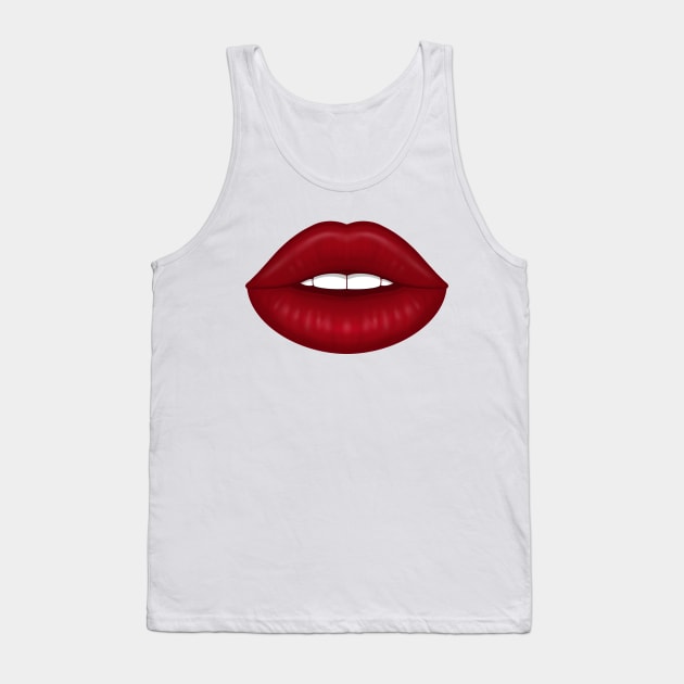 Lips Tank Top by Ivetastic